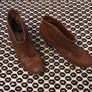 Brown booties